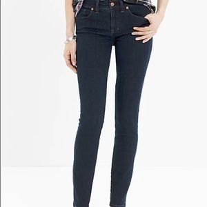 MADEWELL Skinny Skinny jeans, dark wash “Rinse” size 24 slim fit